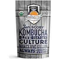 Fermentaholics Junio ​​de Kombucha Starter Pack (Scoby + Té de arranque) tan ligera
